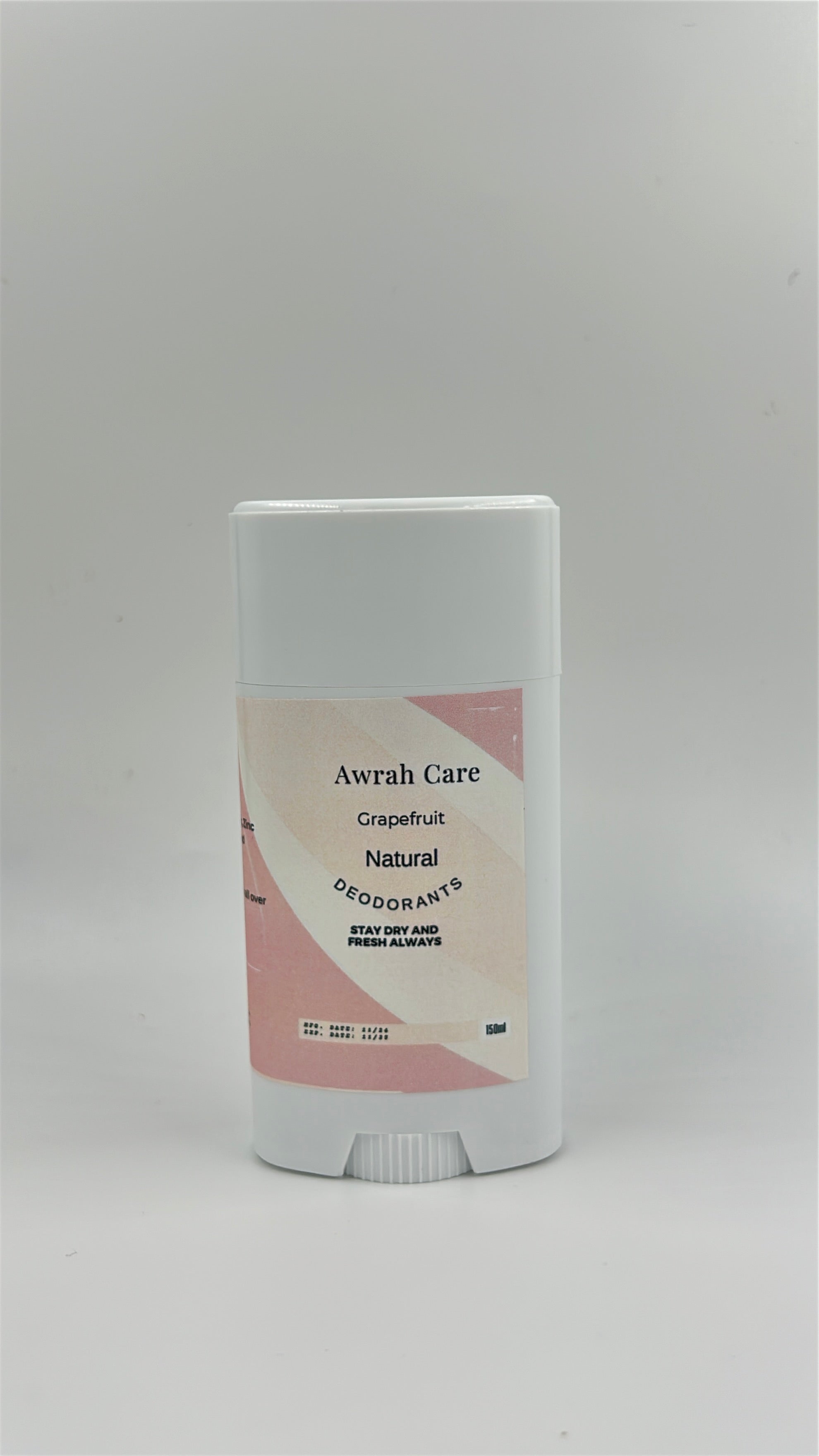 Aluminum-free natural deodorant for daily underarm freshness by Awrah Care